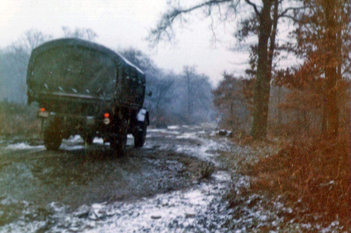 1971, Lekker in de modder op de Wahnerheide.