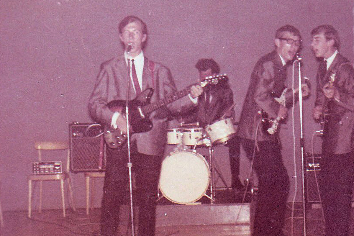 1965 in Leysin (CH). John, André, Yvo en Denis